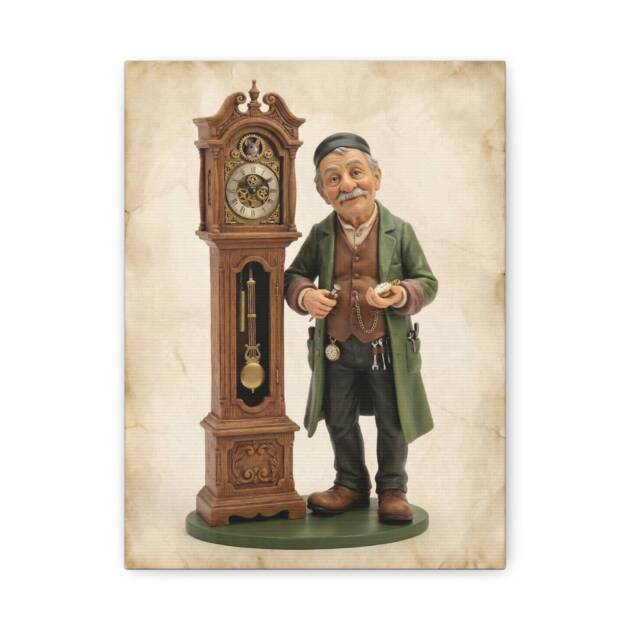 The Old Clockmaker – Keeper of Time Wall Art